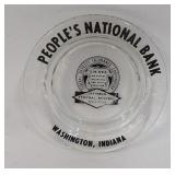 Washington Indiana People's National Bank Ashtray