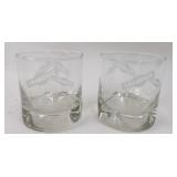 Drambuie Paperweight Bottoms on the Rocks Glasses