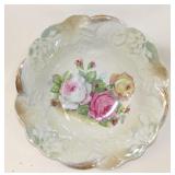 Bavaria Germany Lustre Ware Roses Bowl