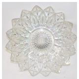 Federal Iridescent Carnival Glass Petal Bowl