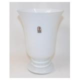Pilgrim Glass USA Art Glass White Vase
