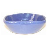 Bybee Blue Art Pottery Square Bowl
