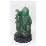 Jade Green Buddha Figural Candle
