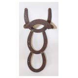 Rustic Horse Shoes Wall Mount Towel Holder