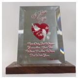 I Love You - Birds on Heart Standing Mirror