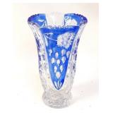 Anna Hutte Bohemian Etched Glass Vase