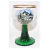 Beehive Green Stem Wine Glass Bavaria Germany