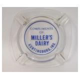 Miller's Dairy Huntingburg Indiana Adv Ashtray