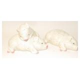 Ceramic Spotted Pigs Hogs Figurines