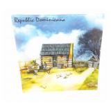 Kestral Fused Glass Country Cabin Scene