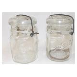 2 Ball Ideal Clamp Top Pint Canning Jars