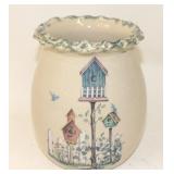 Marshall Art Pottery Open Jar - Garden Theme