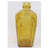 Amber Glass Embossed Bottle Tree of Life