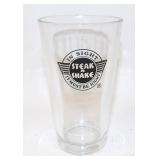 Steak n Shake Advertising Glass