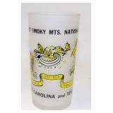 Great Smoky Mountains Frosted Souvenir Glass