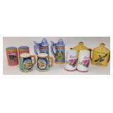 5 Pair of Vintage Souvenir Salt & Pepper Shakers