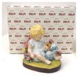 Dolfi Original Lisi Martin Girl with Teddy Bear