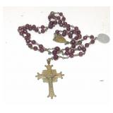 St. Christopher Glass Bead Rosary