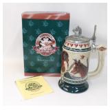 Anheuser Busch Lidded Budweiser Stein