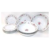 Group of Style House Rose Baroque China Dishes