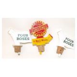 3 Whiskey Pour Spouts - Four Roses Early Times