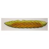 Art Glass Leaf Dish