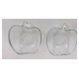 KIG Clear Glass Apple Dishes