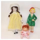 Strawberry Shortcake Baby, Folk Art Ornament, Doll