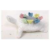 Porcelain Floral Turtle Pin Cushion
