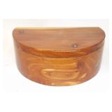 Cedar Wood Hinged Keepsake Jewelry Box