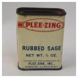 Vintage Plee-zing Sage Kitchen Spice Tin