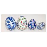 5 Colorful Ceramic Eggs