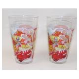 Pair of McDonald's Advertising Plastic Tumblers