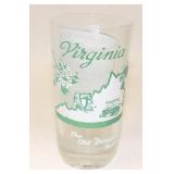 Virginia State Souvenir Glass