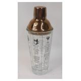 BLKSMITH Glass Cocktail Shaker with Recipes