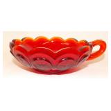 Fostoria Amberina Coin Glass Nappy Candy Dish