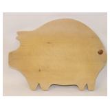 Big Figural Pig Wooden Cutting Board
