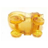Amber Glass Modet T Convertible Ashtray