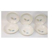 6 Mid Century Salem Biscayne Berry Bowls