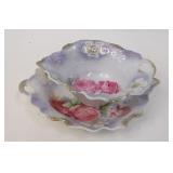 German Lustre Ware Bowl & Underplate