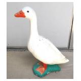 Big White Concrete Goose Lawn Garden Decoration