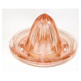 Vintage Pink Depression Glass Juice Reamer
