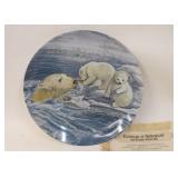 Knowles Polar Bear Plate 'A Tender Coaxing'