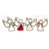 Lot of 4 Christmas Angels Suncatchers