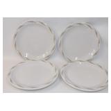 Homer Laughlin Set 4 Taupe Dinner Plates