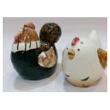 Mes Amis Colorful Hen & Rooster