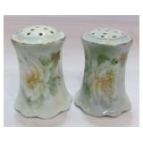 Antique Prove Saxe German White Roses Gold Gilt