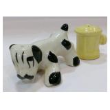 Vintage Spotted Dog with Yellow Fire Hydrant