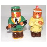Anthropomorphic Pilgrim Turkeys Dressed as Indians
