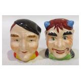 Devil Man Head & Beret Wearing Man